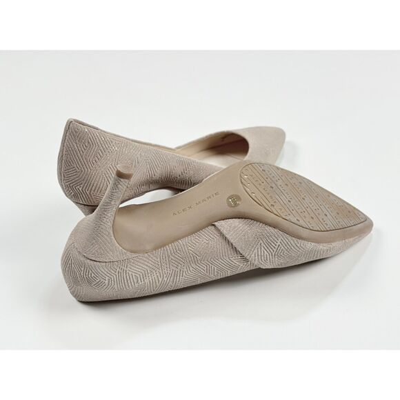 Alex Marie Women’s Heels – Size 8 M – Nude Pointed-Toe Pumps – Wedding • Office - Picture 3 of 3